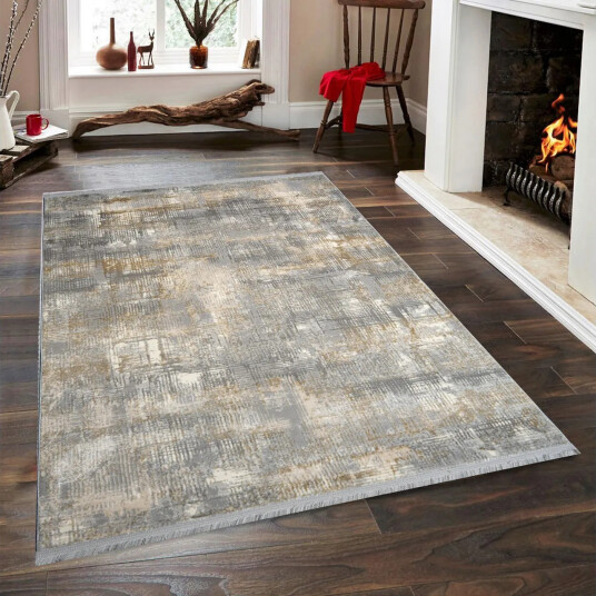 Naveena Wiltonteppe 140x200 cm Rektangulær - Grå/Beige/Creme