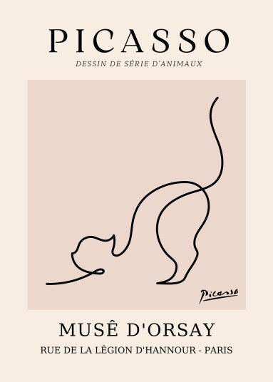 Plakat Picasso Linjetegning