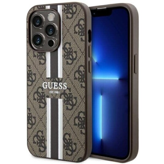 Guess Mobildeksel til iPhone 14 Pro 6,1" Brun Hardcase med MagSafe