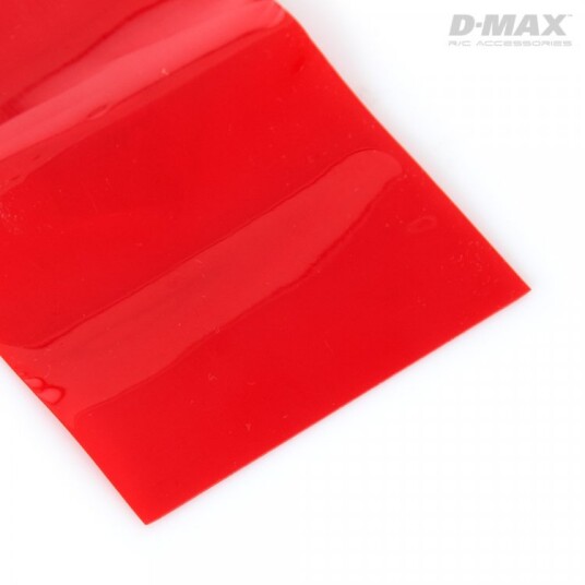 DynoMAX B9223 Heat Shrink Tube Red Transparent D47/W73mm x 1m