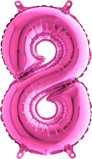 Ballongkungen Tallballong Mini Rosa Metallic Tall 8 14018F