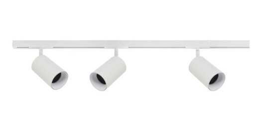 Antidark Designline Tube Pro komplett 1 meter spotskinne med 3 spotter GU10 - Hvit