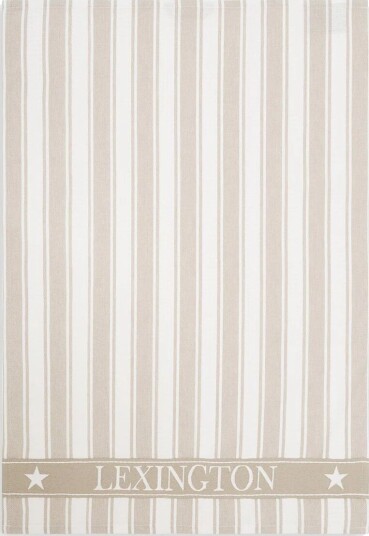 Lexington Icons Waffle Striped kjøkkenhåndkle 50x70 cm Beige-white Lexington Icons Waffle Striped kjøkkenhåndkle 50x70 cm Beige-white