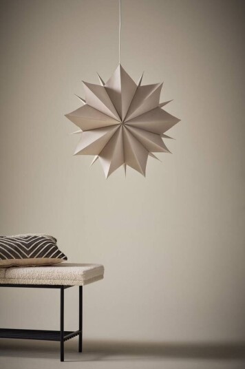 Jotex POLARIS julestjerne, diameter 58 cm Greige 1690324-04-0 1690324-01-0