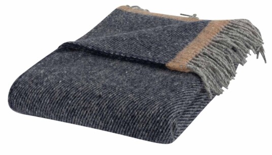 Arctic Ullpledd - 100 % ny norsk ull - Track blå - 130x200 cm - Arctic Ullpledd - 100 % ny norsk ull - Track blå - 130x200 cm -