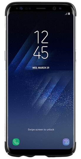 PURO Verge Crystal Cover - Baksidedeksel for mobiltelefon - polykarbonat - gjennomsiktig - for Samsung Galaxy S8+