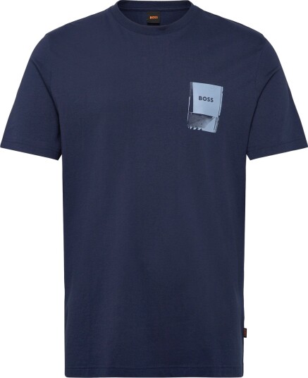 BOSS Te_Plain Navy M