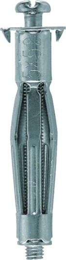 Fischer HM Hulromsmetallplugg med skrue 4x46mm s??lv 20 stk