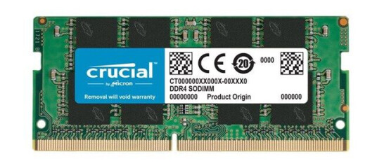 Crucial 16 GB DDR4 SO-DIMM 3200 MHz Laptop RAM - TAA Compliant Crucial 16 GB DDR4 SO-DIMM 3200 MHz Laptop RAM - TAA Compliant