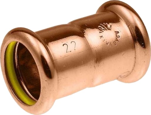 Kan-Therm Kobber Gass Muffe 22 S