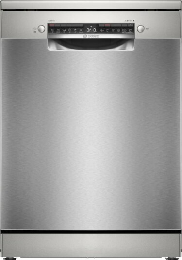 Bosch Serie 4 SMS4HVI14E Frittstående Oppvaskmaskin med Home Connect og Rustfritt Stål Bosch Serie 4 SMS4HVI14E Frittstående Oppvaskmaskin med Home Connect og Rustfritt Stål