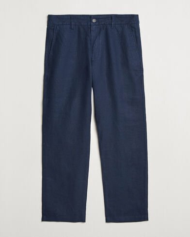 NN07 Aden Regular Fit Linen Chinos Navy Blue NN07 Aden Regular Fit Linen Chinos Navy Blue