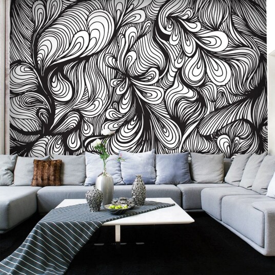 Fototapet Black And White Retro Style 250x193 - Artgeist sp. z o. o.