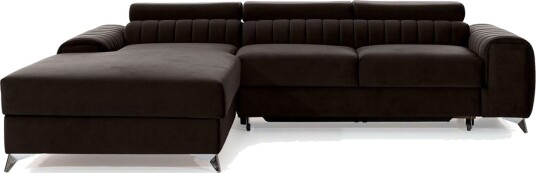 Seksjonssofa Eltap Grayson 278x205x92 cm Nube 22 Brun Venstre