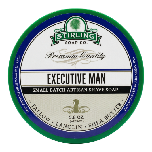 Stirling Soap Co. barbersåpe i skålExcecutive man 170g Stirling Soap Co. barbersåpe i skålExcecutive man 170g