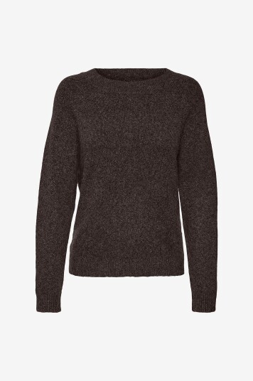Vero Moda   Genser vmDoffy LS O Neck Blouse   Brun