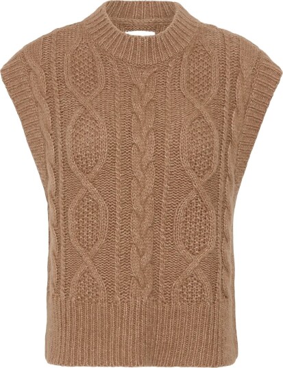 Part Two Chaninapw Waistcoat   MEDIUM BROWN MELANGE   L