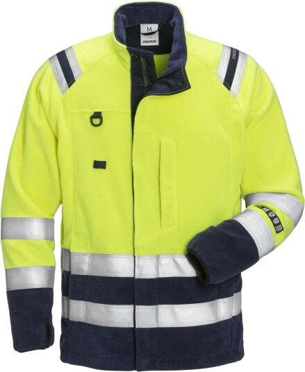 Fristads Fleecejacka Flamestat 4063 Atf, Klass 3 Varsel Gul/marinblå Xs