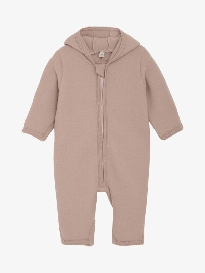 Huttelihut Pram Suit Wool Fleece Rosa 92