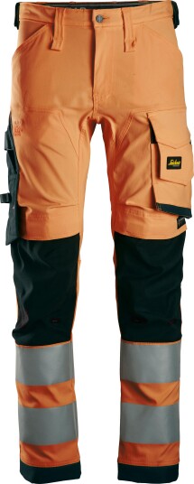 Snickers Workwear 6343 Arbeidsbukse oransje/svart Oransje/Svart, Klær