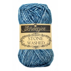 Scheepjes Stone Washed Garn Mix 805 Blå Apatitt