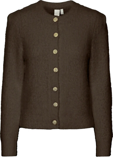 Yas Yasmey Ls Knit Cardgian Brown M