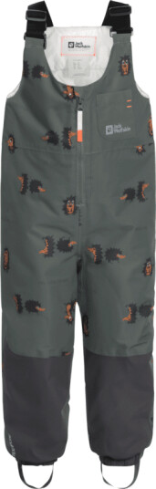 Jack Wolfskin Kids' Gleely 2-Layer Insulated Print Bib 92, Slate Green Allover Jack Wolfskin Kids' Gleely 2-Layer Insulated Print Bib 92, Slate Green Allover