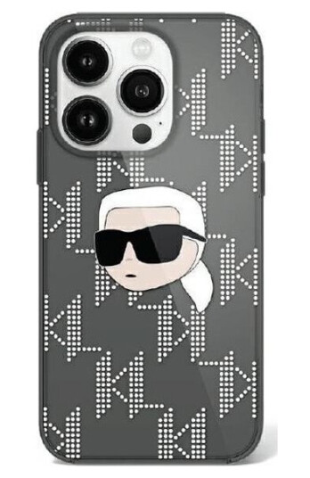 Karl Lagerfeld Karl Lagerfeld Klhcp16shklpkhk Iphone 16 6.1" Czarny/Black Hardcase Iml Karl Head Electroplated