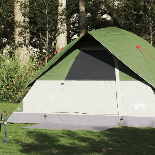 Kuppeltelt for camping 6 personer grønn vanntett Kuppeltelt for camping 6 personer grønn vanntett