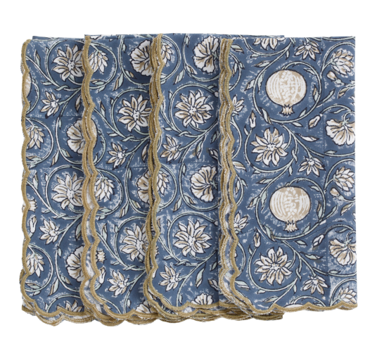 Tangier Pomegranate servietter 4 pk blå 50x50cm