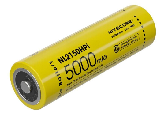 NITECORE 21700 Oppladbart Batteri med 5000 mAh Kapasitet