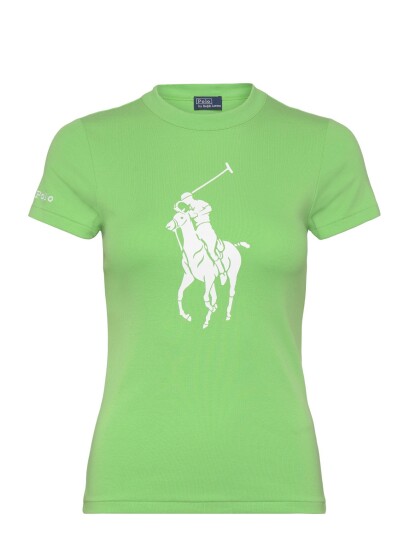 Polo Ralph Lauren 95/5 1X1 Rib Knt T Shirt Green M