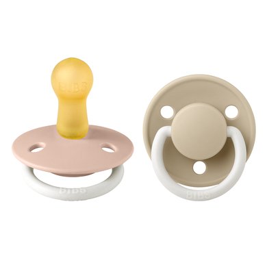 BIBS® Smokk De Lux Blush /Vanilla fra 6 måneder, 2 stk.