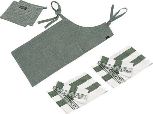 Pillivuyt Textile Set Recycle 5 Parts - GREEN - One Size