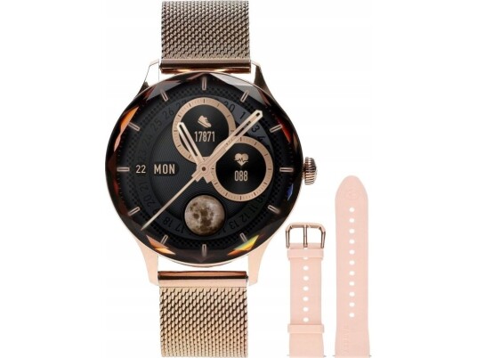 Garett Viva Smartwatch, Gold Steel Garett Viva Smartwatch, Gold Steel