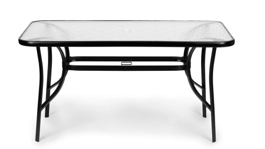 Hageglassbord 120x70 cm for terrasse og hage herdet glass paraplyhull MultiGarden Hageglassbord 120x70 cm for terrasse og hage herdet glass paraplyhull MultiGarden