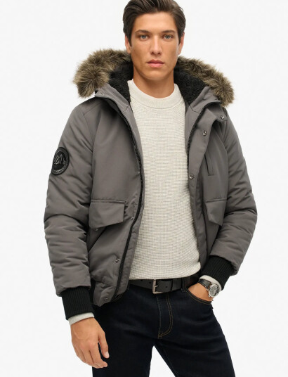 Superdry Everest Bomber - Grey - M Superdry Everest Bomber - Grey - M