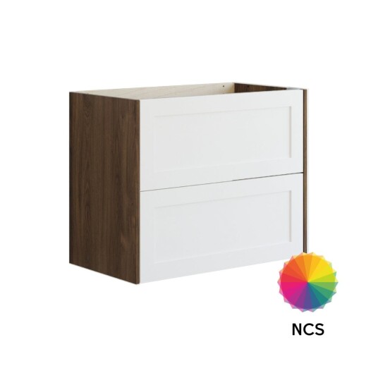 Dansani Inzo Classic Ramme Servantskap 2 Skuff B60 120xh64xd44cm Brun Eik/ncs Farge / 80cm