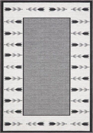 Tulpan Flatvevd Matte 160x230 cm - Grå