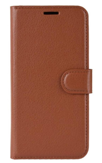 INCOVER Huawei Y5 (2019) Litchi Skinn Flip Deksel med Lommebok - Brun