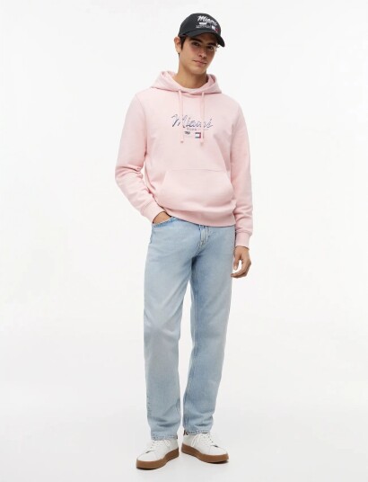 Tommy Hilfiger Th X Cf1 Miami Graphic Hoodie Pink XXL Tommy Hilfiger Th X Cf1 Miami Graphic Hoodie Pink XXL