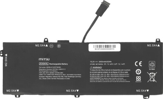 Mitsu ZBook Studio Batteri for HP ZBook Studio G3/G4 3400mAh 15.2V