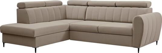 Hoffman Sofa med Sjeselong 3 seter Beige Hoffman Sofa med Sjeselong 3 seter Beige