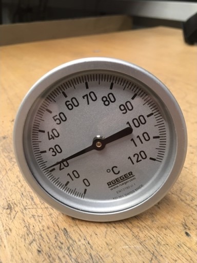 77 mm Rueger-termometer 125 mm probe 77 mm Rueger-termometer 125 mm probe