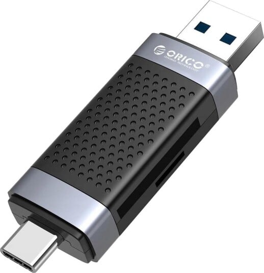 Orico TF/SD-kortleser USB-A USB-C Svart