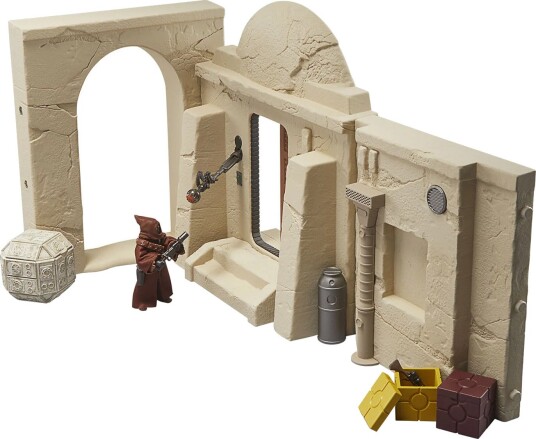Hasbro Star Wars The Vintage Collection Streets of Mos Eisley lekesett med Jawa-figur – 3,75" skala 4+ år