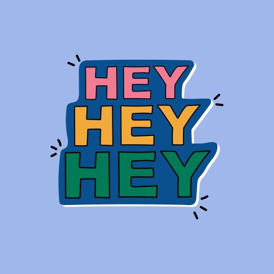 Namly Design Plakat Hei Hei Hei POSTERSQUARE7YWIXS