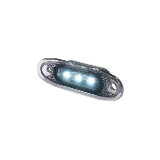 Posisjonslys PURELUX Side Marker Dark   12/24V / 79 mm Hvit