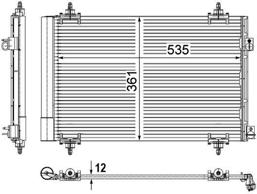 Kondensator MAHLE ORIGINAL AC 587 000P