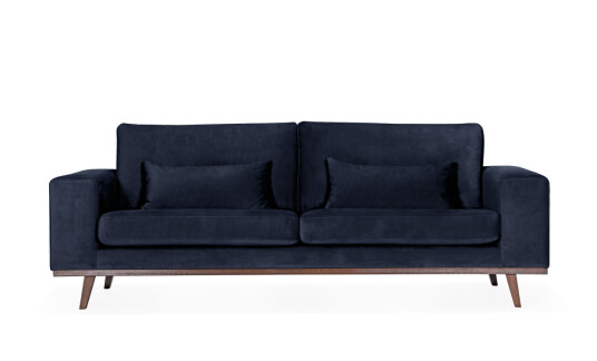 Soffadirekt STOCKHOLM 3 seters sofa Velvet Edition Mørk blå